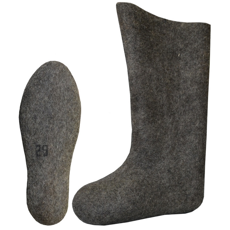 превью Валенки 100% шерсть серые размер 42