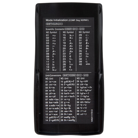 Калькулятор инженерный CROMEX (КРОМЕКС) CX-401BK (155×80 мм), 401 функция, 10+2 разрядов, черный, 273833