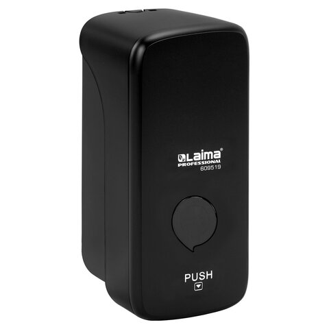 Дозатор для жидкого мыла LAIMA PROFESSIONAL PREMIUM BLACK, НАЛИВНОЙ, 1 л, черный, ABS-пластик
