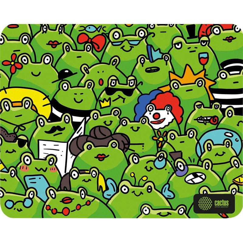 Коврик для мыши Cactus Frogs 300×250x3мм (CS-MP-D09M)