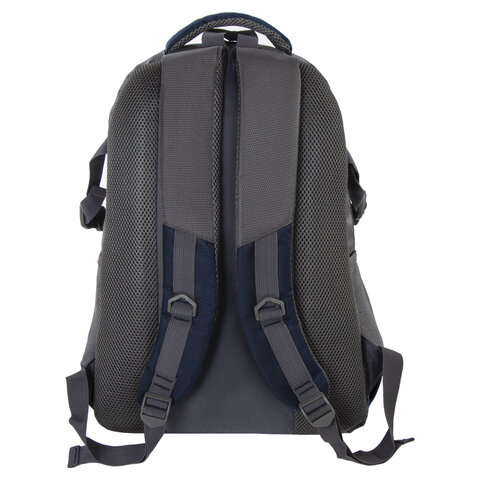 Рюкзак BRAUBERG «MainStream 2», 35 л, размер 45×32×19 см, ткань, серо-синий