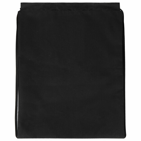 Мешок для обуви ЮНЛАНДИЯ, плотный, светоотражающая полоса, 46×36 см, «Black Ninja»