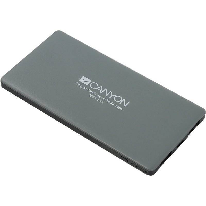 превью Внешний аккумулятор Canyon CNS-TPBP5DG 5000 mAh серый