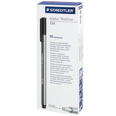 Ручка капиллярная STAEDTLER «Triplus Fineliner», ЖЕЛТАЯ, трехгранная, линия письма 0.3 мм