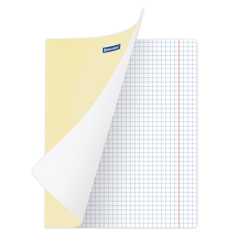 Тетради 18 л. КОМПЛЕКТ 20 шт. BRAUBERG «КЛАССИКА NEW», клетка, обложка картон, ЖЕЛТАЯ