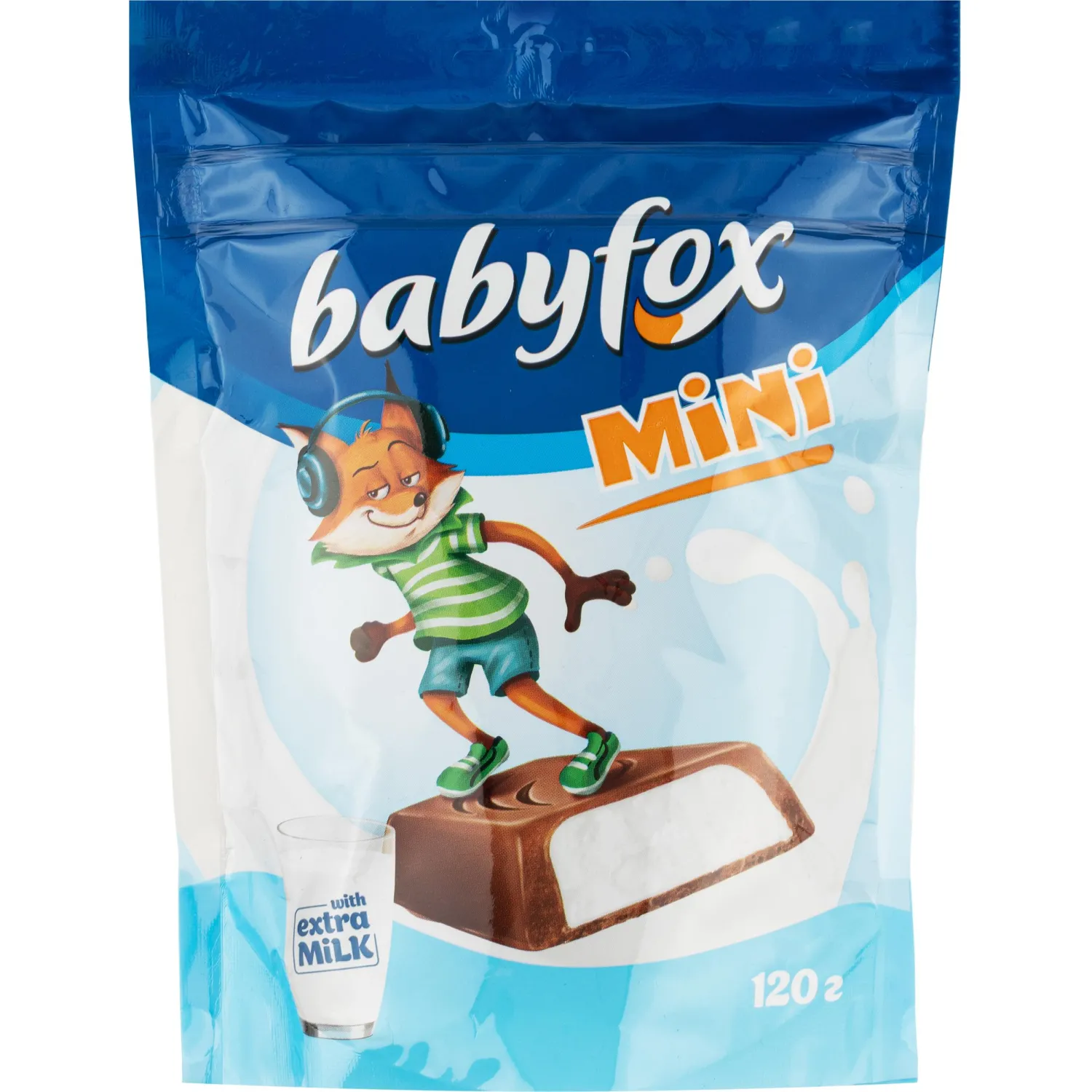 превью Конфеты шоколадные BABYFOX c молочной начинкой, 120г (КЕК804)