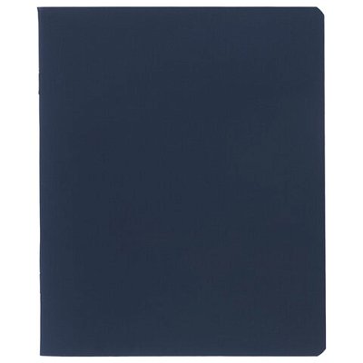 Тетрадь А5 96 л., HATBER, скоба, клетка, Soft-touch ламинация, SoloMatte «Сапфир», 092748