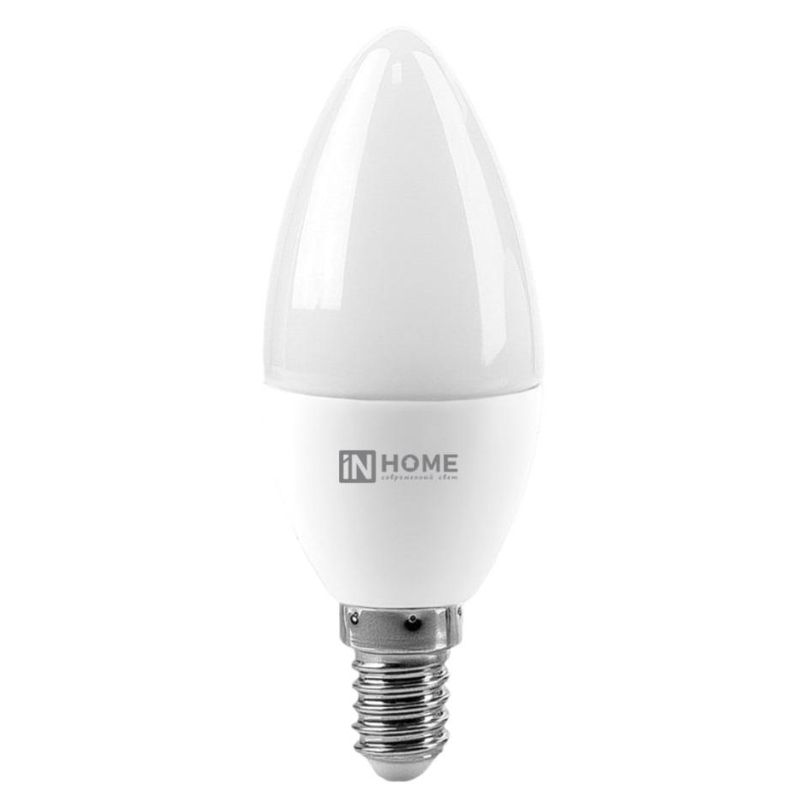 Лампа светодиодная LED-СВЕЧА-VC 6Вт 230В Е14 4000К 570 Лм IN HOME