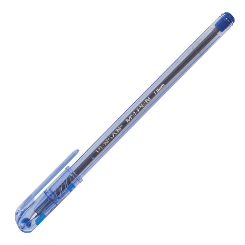 Ручка шариковая масляная PENSAN «My-Pen», СИНЯЯ, корпус тонированный синий, узел 1 мм, линия письма 0.5 мм