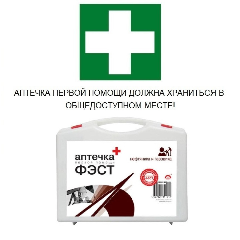 Аптечка первой помощи для нефтяника и газовика ФЭСТ (бокс пластиковый)
