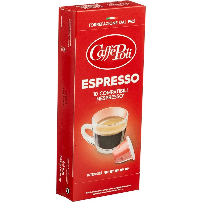 превью Капсулы для кофемашин Caffe Poli Espresso (10 штук в упаковке)