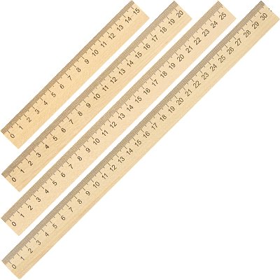 Набор линеек деревянных 15, 20, 25, 30 см