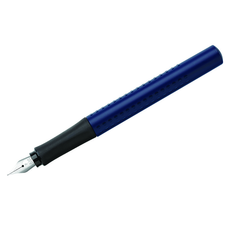 Ручка перьевая Faber-Castell «Grip 2011», синяя, F=0.6мм, трехгран., синий корпус