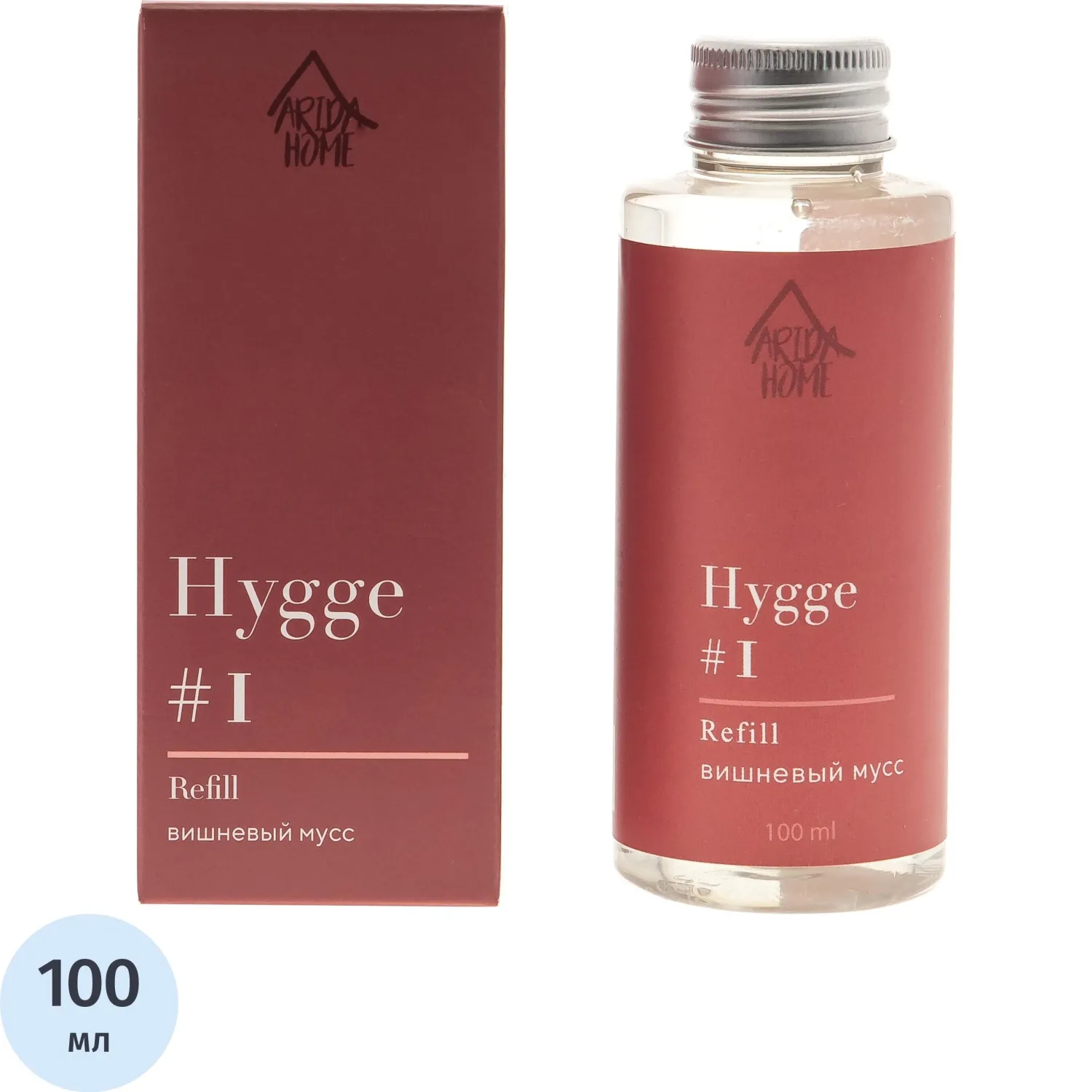 превью Наполнитель (рефил) для ароматизатора Arida Home Hygge 1 Вишнёвый мусс 100 мл