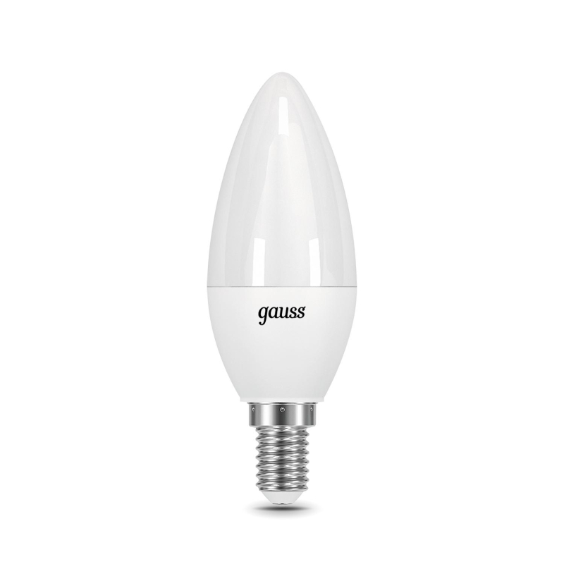 Лампа светодиодная Gauss LED 9.5 Вт E14 свеча 3000 К теплый белый свет