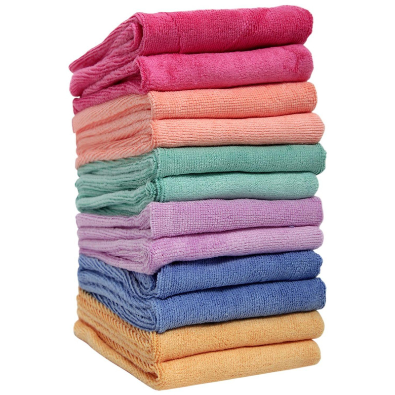 Салфетки из микрофибры набор 250 гр/м2, 30×45 см. (12 шт. ) LIMROY LR-123