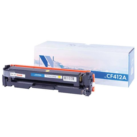 превью Картридж лазерный NV PRINT (NV-CF412A) для HP M377dw/M452nw/M477fdn/M477fdw, желтый, ресурс 2300 страниц