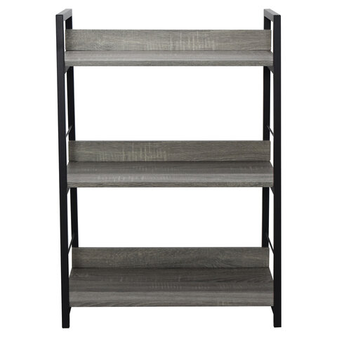 Стеллаж на металлокаркасе BRABIX «LOFT SH-002»600×350х845 ммцвет дуб антик641232