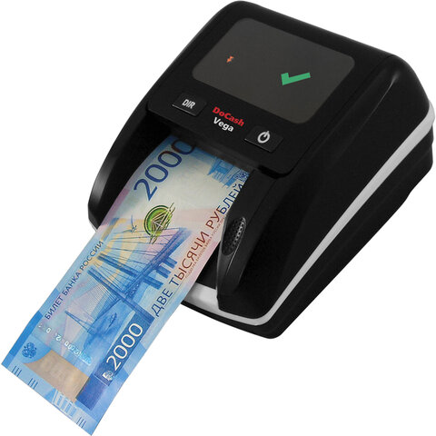 Детектор банкнот DOCASH VEGA, автоматический, ИК, МАГНИТНАЯ, АНТИСТОКС детекция, АКБ