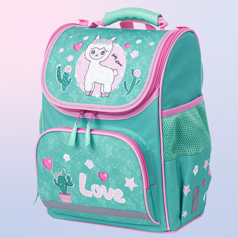 Ранец ПИФАГОР BASICс эргономичной спинкойBaby lama35×28х18 см229934