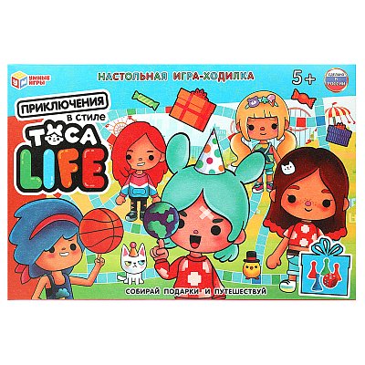 Игра настольная Умные игры «Ходилка. Приключения в стиле Toca Life», картонная коробка
