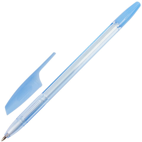 Ручки шариковые BRAUBERG «X-333 PASTEL», НАБОР 8 ШТУК, СИНИЕ, узел 0.7 мм, линия письма 0.35 мм