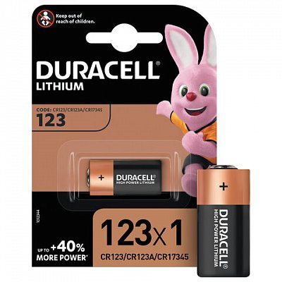 Батарея Duracell CR123 ULTRA 3V литий, для фотоапп. бл/1