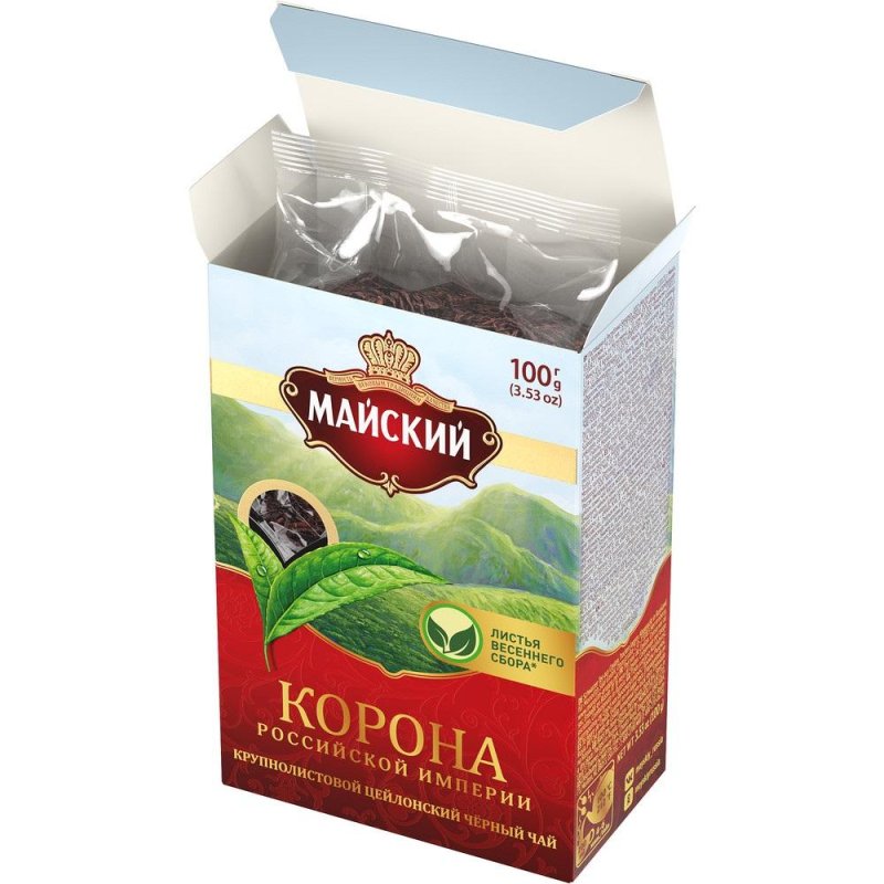 Чай Майский Корона Российской Империи черный 100 г