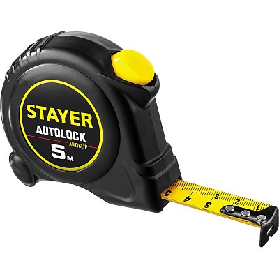 Рулетка с автостопом STAYER AutoLock 5м х 19мм (2-34126-05-19)