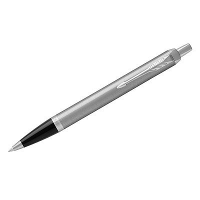 Ручка шариковая Parker «IM Essential Stainless Steel CT» синяя, 1.0мм, кнопочн., подарочная упаковка