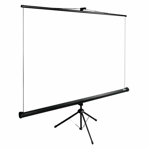Экран Cactus TriExpert CS-PSTE-200×200-BK, 200×200 см, 1:1, напольный, черный