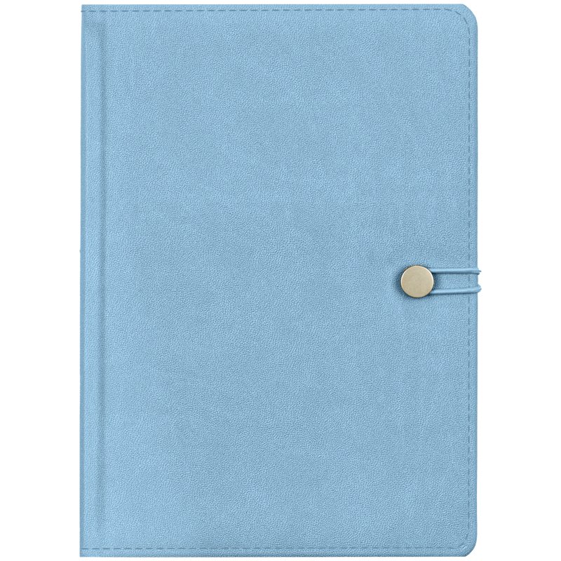 Ежедневник недатир. A5, 136л., кожзам, OfficeSpace «Pastel shades», светло-голубой