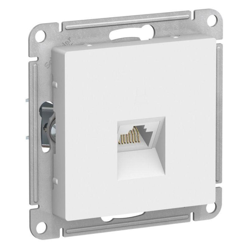 превью Розетка комп. RJ45 кат.5E SE AtlasDesign Белый (ATN000183)