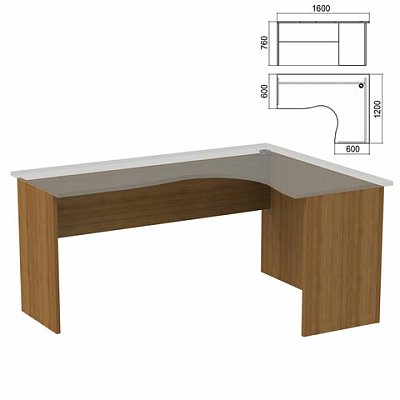 Стол компактный ЧАСТЬ 2 «Арго»1600×1200х760 ммправыйорех