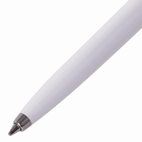 Ручка шариковая PARKER «Jotter Plastic CT», корпус белый, детали из нержавеющей стали, синяя