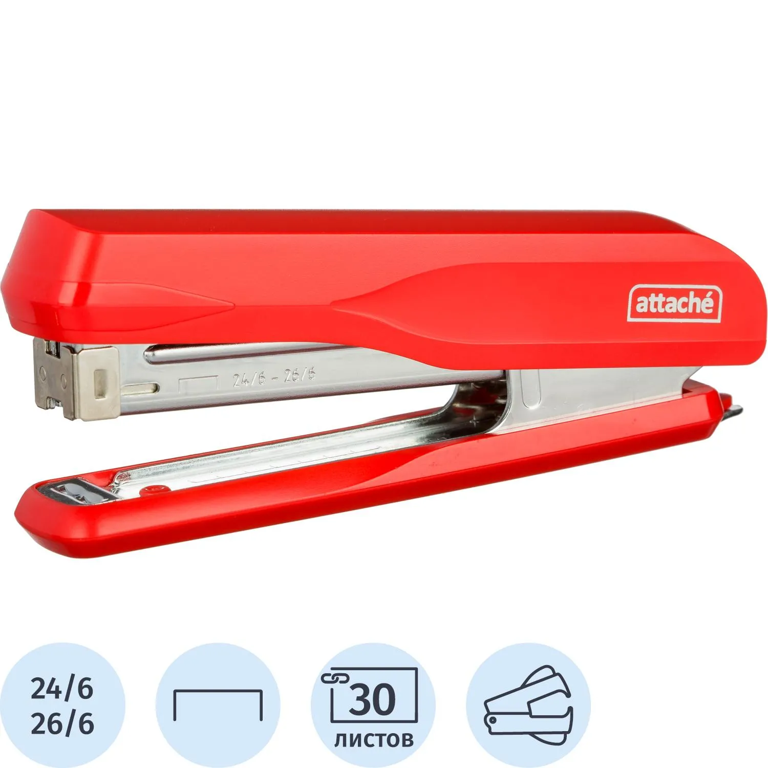 Степлер Attache MSR2430 до 30 листов красный