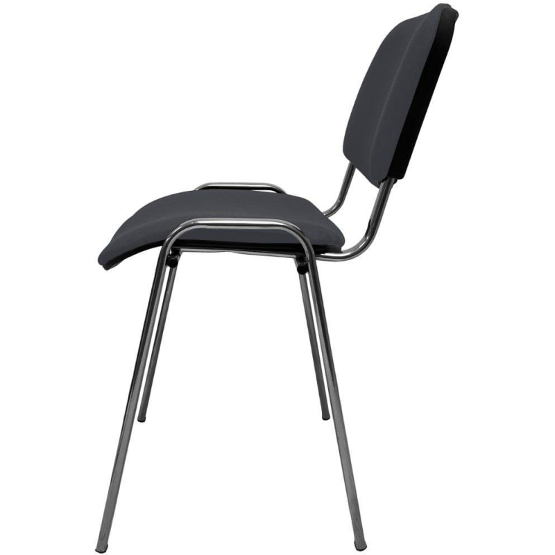 Стул КО_EChair Rio(ИЗО) ткань серая 103, каркас под хром