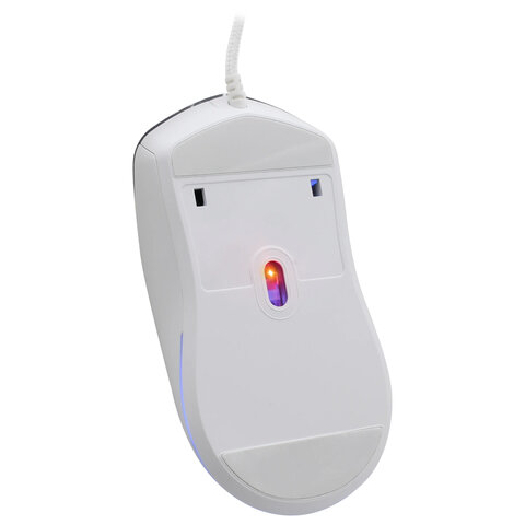 Мышь проводная DEFENDER Arga GM-049, 1200/1800/2400/3600 dpi, 5 кнопок + 1 колесо-кнопка, белый