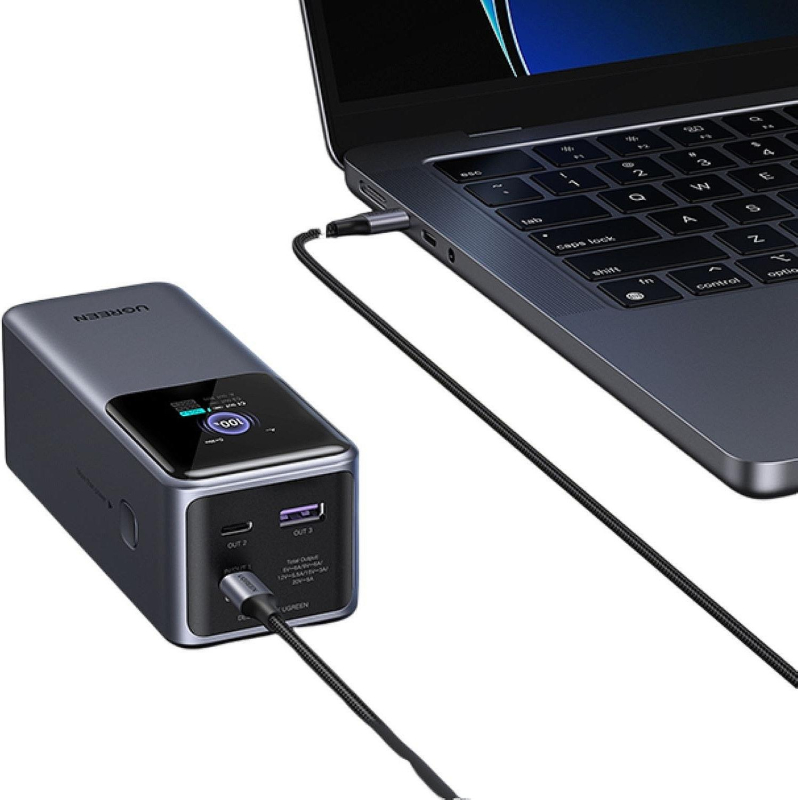 Внешний аккумулятор UGREEN PB721 (35524B)20000mAh 130W Fast Charging серый