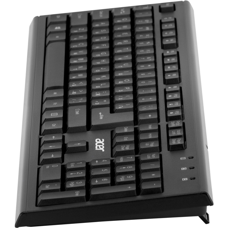 Набор клавиатура+мышь Acer OKR120 клав:black мышь:black USB//(ZL. KBDEE.007)