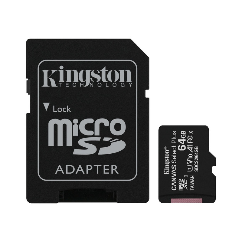 Карта памяти 64 Гб Kingston Canvas Select Plus SDCS2/64Gb