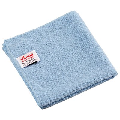 Салфетки VILEDA PROFESSIONAL «МикроТафф Бейс» КОМПЛЕКТ 5 шт., микрофибра, синий, 36×36 см