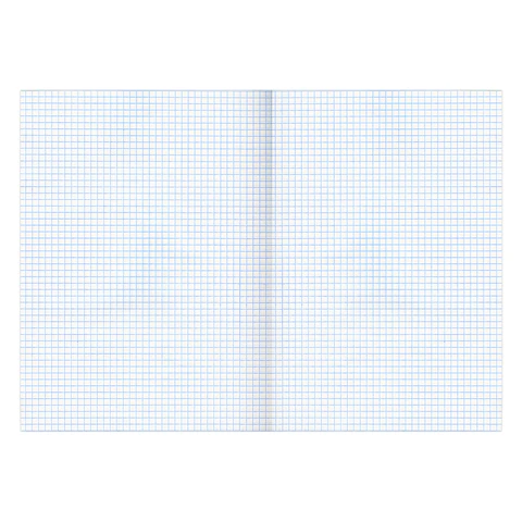 Тетрадь бумвинил, черный, А4 (большой формат), 96 л., скоба, офсет №1, белая бумага, клетка, STAFF