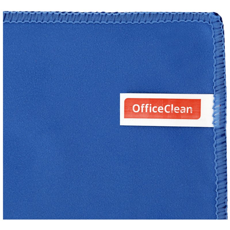 Салфетка для оптики и стекла OfficeClean «Стандарт» микрофибра, 30×30см, синяя