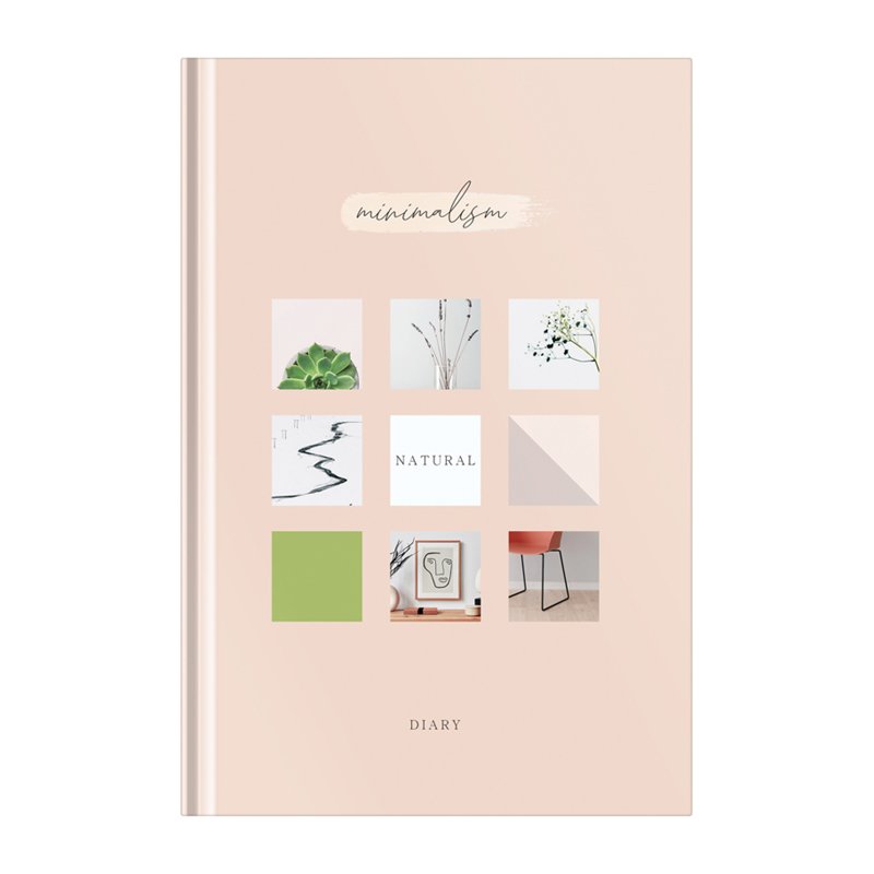 превью Ежедневник недатированный А5, 136л., 7БЦ OfficeSpace «Моноколор. Art of minimalism», матовая ламинация, выб. лак