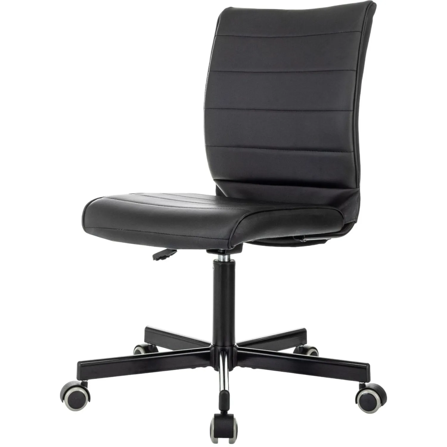Кресло офисное Easy Chair 303 черное (экокожа, металл)