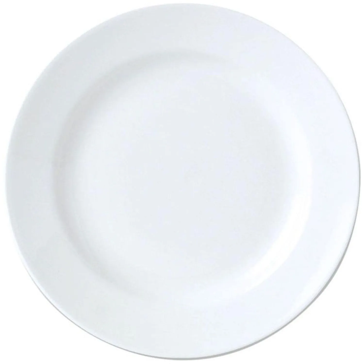 превью Тарелка обеденная Дулевский фарфоровый завод Бельё фарфор 20 см белая (25 штук в упаковке)