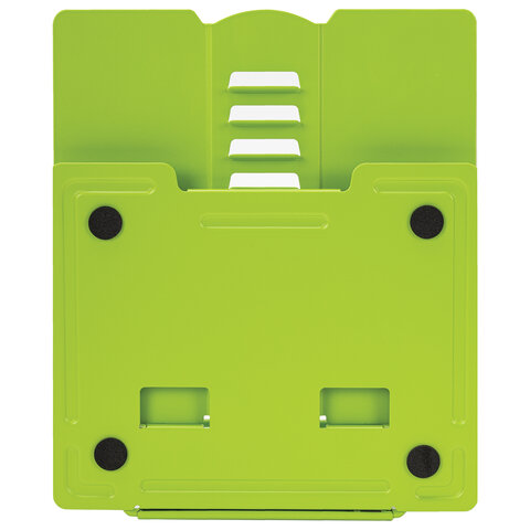 Подставка для книг и учебников BRAUBERG KIDS mini «Авокадо» с таблицей умножения, регулируемый угол наклона, металлическая