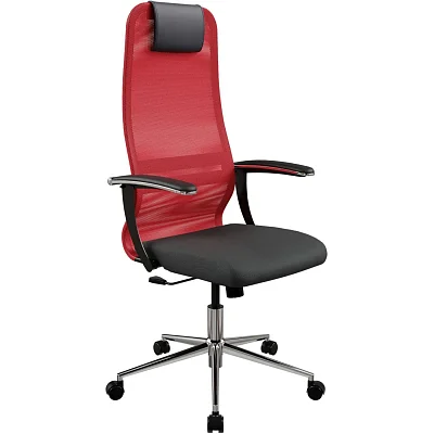 Кресло МТ_SU-B-8/Sit 8 B1-8U подл.158/осн.009 красный/черный zDC.2F.1.2A2