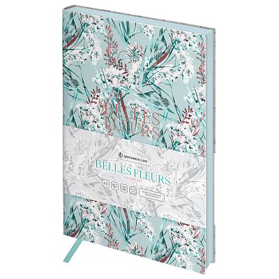 Ежедневник недатированный, А5, 136л., кожзам, Greenwich Line «Belles Fleurs. Valerian», тон. блок, цветной срез